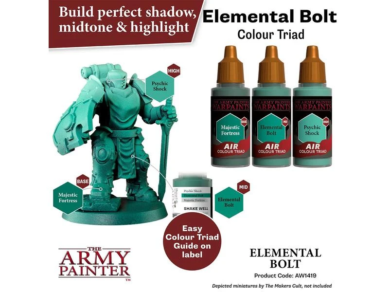 The Army Painter Airbrush-Farbe Warpaints Air: Elemental Bolt 18 ml 5 The Army Painter Airbrush-Farbe Warpaints Air: Elemental Bolt 18 ml – Bild 3