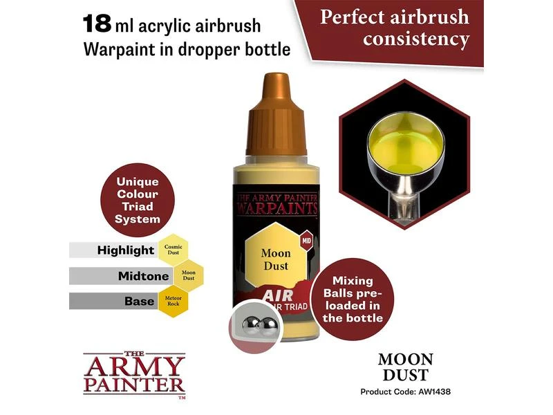 The Army Painter Airbrush-Farbe Warpaints Air: Moon Dust 18 ml 4 The Army Painter Airbrush-Farbe Warpaints Air: Moon Dust 18 ml – Bild 2