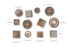 Tabletop Art Zubehör Manhole Covers – Set 1 12 Teile -Pen and Paper Verkäufe 223043941 xxl