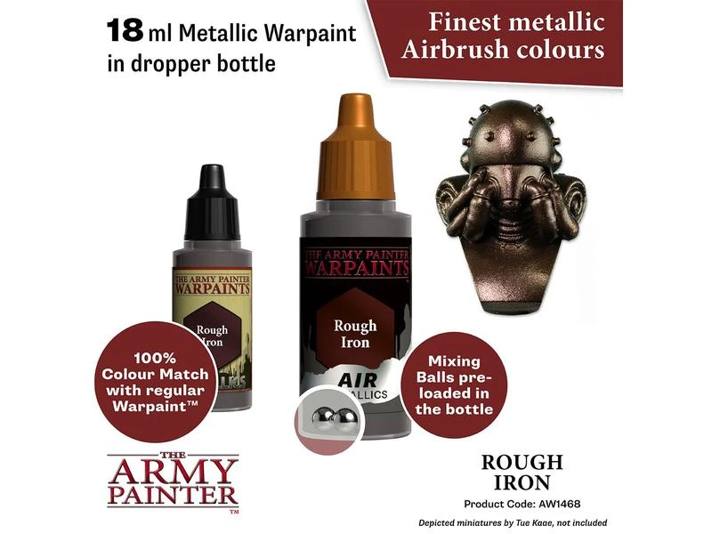 The Army Painter Airbrush-Farbe Warpaints Air Metallics: Rough Iron 18 ml 4 The Army Painter Airbrush-Farbe Warpaints Air Metallics: Rough Iron 18 ml – Bild 2