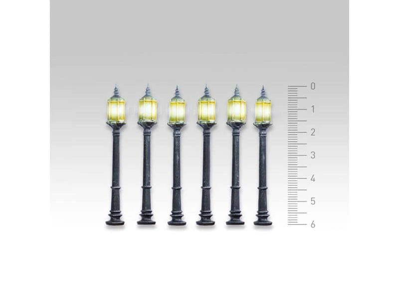 Tabletop Art Zubehör Lanterns Set 1 - Small Street Lanterns 6 Teile 4 Tabletop Art Zubehör Lanterns Set 1 - Small Street Lanterns 6 Teile – Bild 2