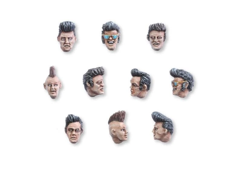 Tabletop Art Zubehör Rockabilly Heads Set 10 Teile 4 Tabletop Art Zubehör Rockabilly Heads Set 10 Teile – Bild 2