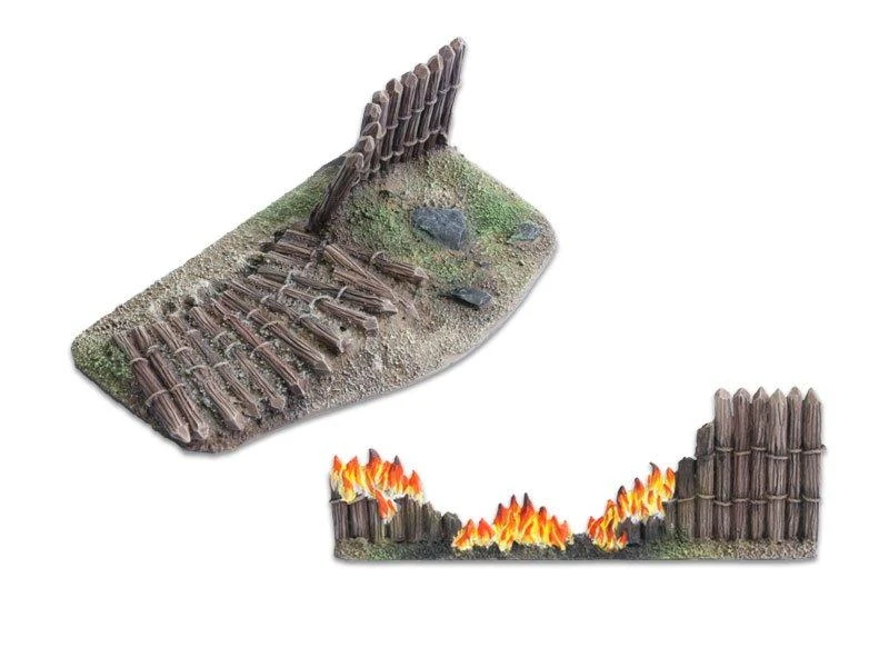 Tabletop Art Gelände Wooden Stockade Destroyed 4 Teile 8 Tabletop Art Gelände Wooden Stockade Destroyed 4 Teile – Bild 6