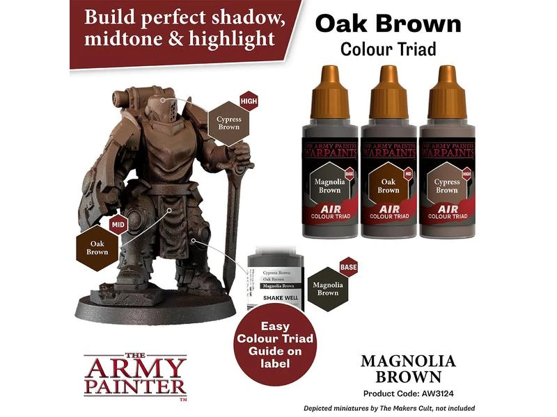 The Army Painter Airbrush-Farbe Warpaints Air: Magnolia Brown 18 ml 5 The Army Painter Airbrush-Farbe Warpaints Air: Magnolia Brown 18 ml – Bild 3