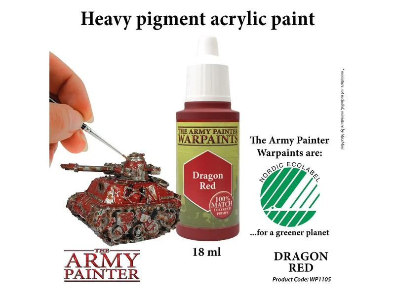 The Army Painter Farbe Warpaints: Dragon Red 18 ml 4 The Army Painter Farbe Warpaints: Dragon Red 18 ml – Bild 2