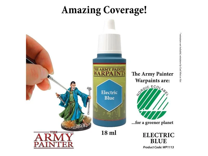 The Army Painter Farbe Warpaints: Electric Blue 18 ml 4 The Army Painter Farbe Warpaints: Electric Blue 18 ml – Bild 2