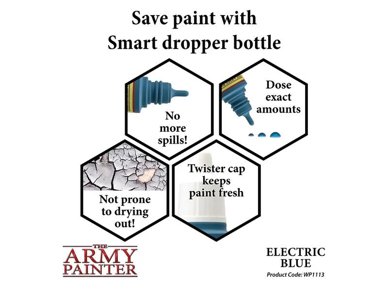 The Army Painter Farbe Warpaints: Electric Blue 18 ml 5 The Army Painter Farbe Warpaints: Electric Blue 18 ml – Bild 3