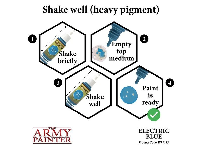 The Army Painter Farbe Warpaints: Electric Blue 18 ml 6 The Army Painter Farbe Warpaints: Electric Blue 18 ml – Bild 4