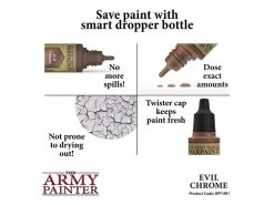 The Army Painter Metallic-Farbe Warpaints Metallics: Evil Chrome 18 ml -Pen and Paper Verkäufe 223047029 xxl