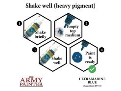 The Army Painter Farbe Warpaints: Ultramarine Blue 18 ml -Pen and Paper Verkäufe 223047050 xxl