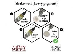 The Army Painter Metallic-Farbe Warpaints Metallics: Shining Silver 18 ml -Pen and Paper Verkäufe 223047327 xxl