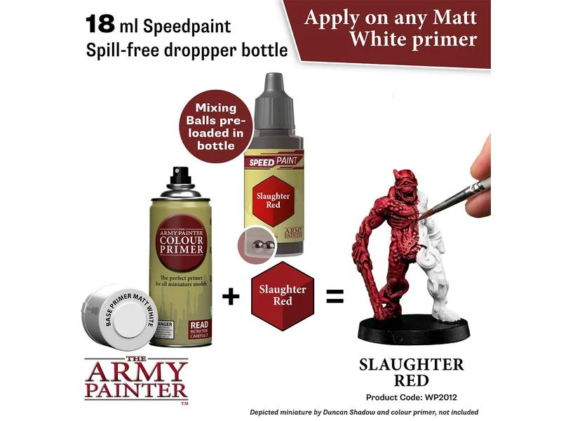 The Army Painter Spezial-Farbe Speed Paint: Slaughter Red 18 ml 4 The Army Painter Spezial-Farbe Speed Paint: Slaughter Red 18 ml – Bild 2
