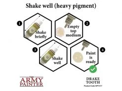 The Army Painter Farbe Warpaints: Drake Tooth 18 ml -Pen and Paper Verkäufe 223048001 xxl