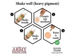 The Army Painter Farbe Warpaints: Elven Flesh 18 ml -Pen and Paper Verkäufe 223048080 xxl