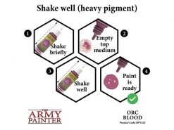 The Army Painter Farbe Warpaints: Orc Blood 18 ml -Pen and Paper Verkäufe 223048101 xxl