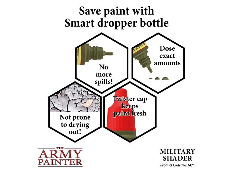 The Army Painter Wash Quickshade: Military Shader 18 ml 7 The Army Painter Wash Quickshade: Military Shader 18 ml – Bild 5