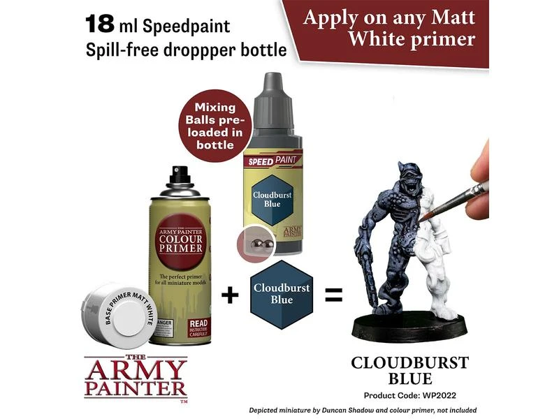 The Army Painter Spezial-Farbe Speed Paint: Cloudburst Blue 18 ml 4 The Army Painter Spezial-Farbe Speed Paint: Cloudburst Blue 18 ml – Bild 2