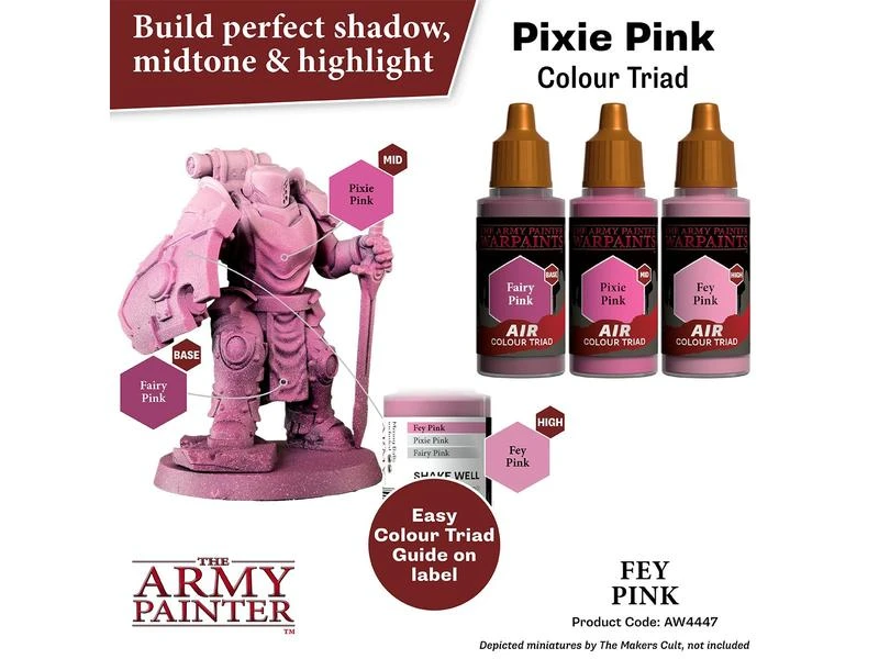 The Army Painter Airbrush-Farbe Warpaints Air: Fey Pink 18 ml 5 The Army Painter Airbrush-Farbe Warpaints Air: Fey Pink 18 ml – Bild 3