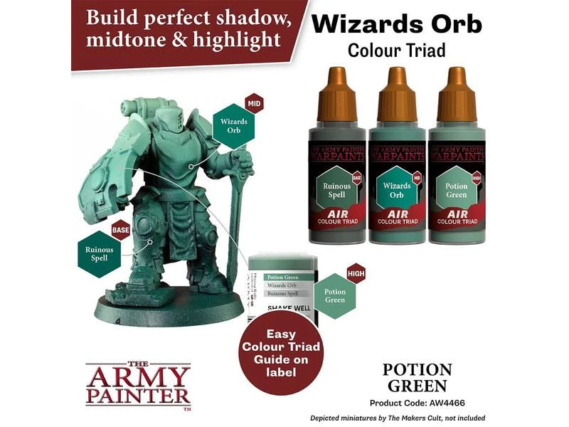 The Army Painter Airbrush-Farbe Warpaints Air: Potion Green 18 ml 5 The Army Painter Airbrush-Farbe Warpaints Air: Potion Green 18 ml – Bild 3