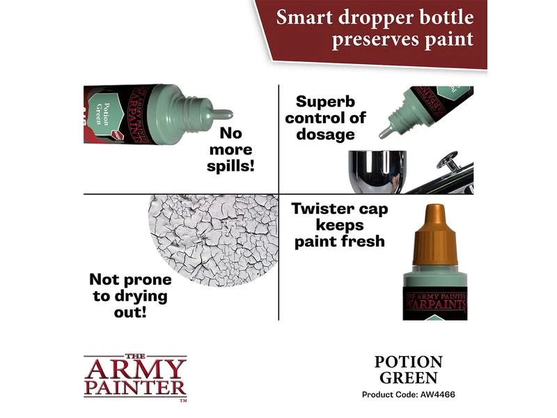 The Army Painter Airbrush-Farbe Warpaints Air: Potion Green 18 ml 7 The Army Painter Airbrush-Farbe Warpaints Air: Potion Green 18 ml – Bild 5