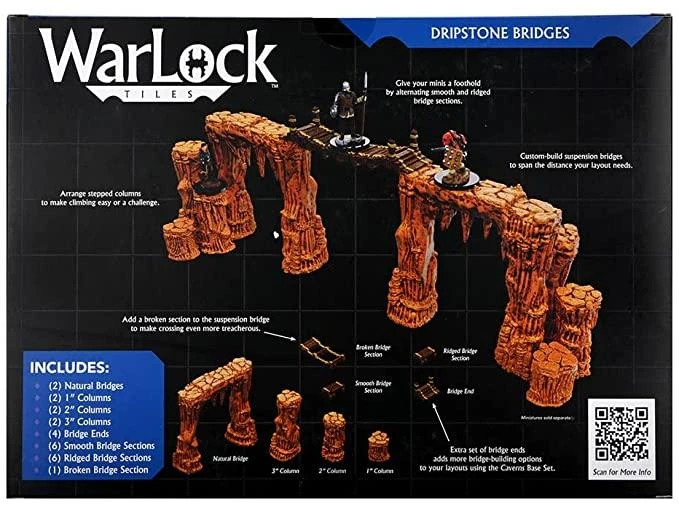 WizKids Zubehör WarLock Tiles Accessory: Dripstone Bridges 4 WizKids Zubehör WarLock Tiles Accessory: Dripstone Bridges – Bild 2