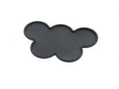 Tabletop Art Movement Tray Rounded Edge 40 mm 5 s Cloud – Schwarz