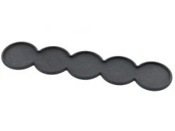 Tabletop Art Movement Tray Rounded Edge 40 mm 5 s Bar – Schwarz