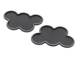 Tabletop Art Movement Tray Rounded Edge 32 mm 5 s Cloud – Silber 2 Stk.