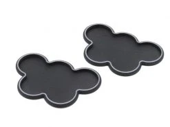 Tabletop Art Movement Tray Rounded Edge 25 mm 5 s Cloud – Silber 2 Stk.