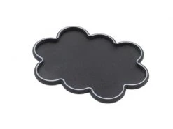 Tabletop Art Movement Tray Rounded Edge 25 mm 10 s Cloud – Silber