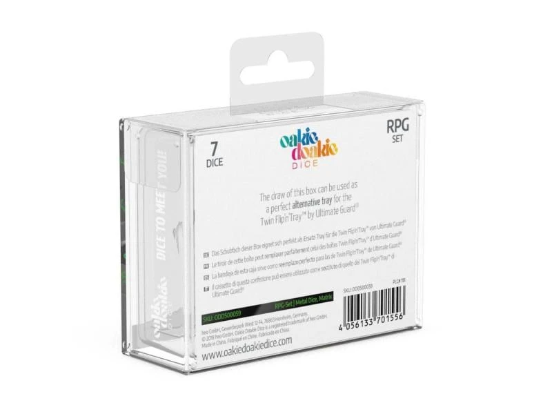 Oakie Doakie Dice RPG-Dice Set: Metal Dice Matrix 5 Oakie Doakie Dice RPG-Dice Set: Metal Dice Matrix – Bild 3