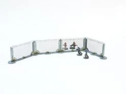 Ziterdes Diorama Schutzzaun-Bausatz Stahl, (4 Stück)